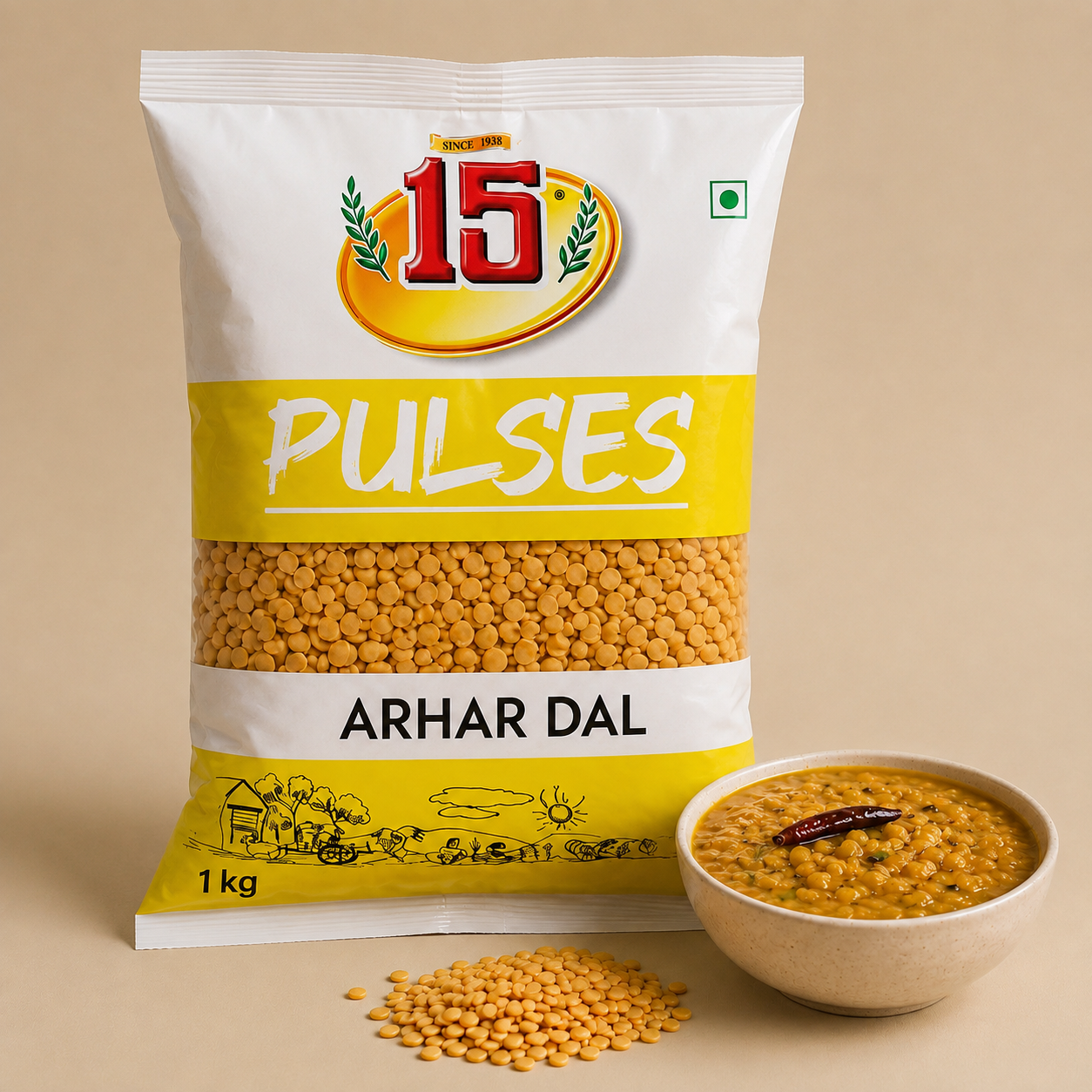 Arhar Dal (Toor Dal) - 15 No. ChawalWala