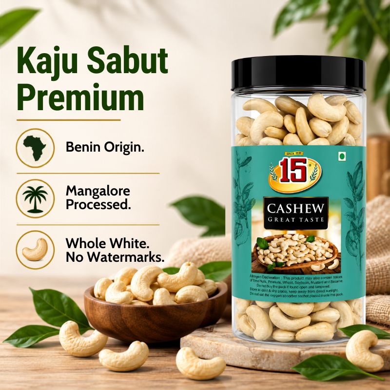 Kaju Sabut (Premium) - 15 No. ChawalWala