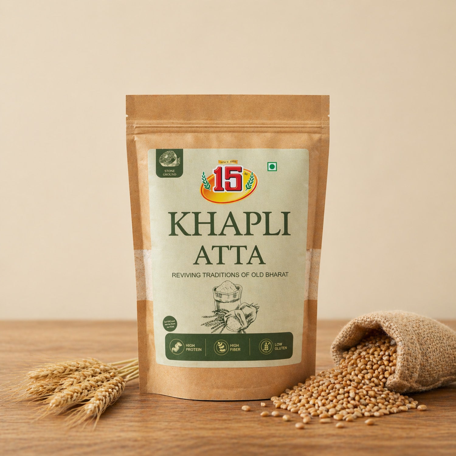 Khapli Atta - 15 No. ChawalWala