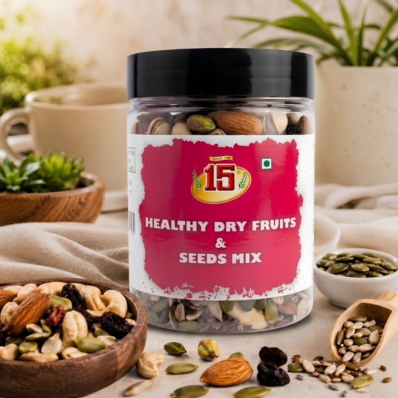 Healthy Dry Fruits & Seeds Mix (Breakfast Seeds) - 15 No. ChawalWala