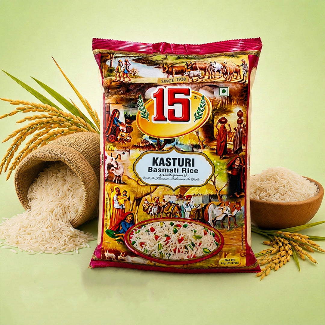 Kasturi Basmati Rice - 15 No. ChawalWala