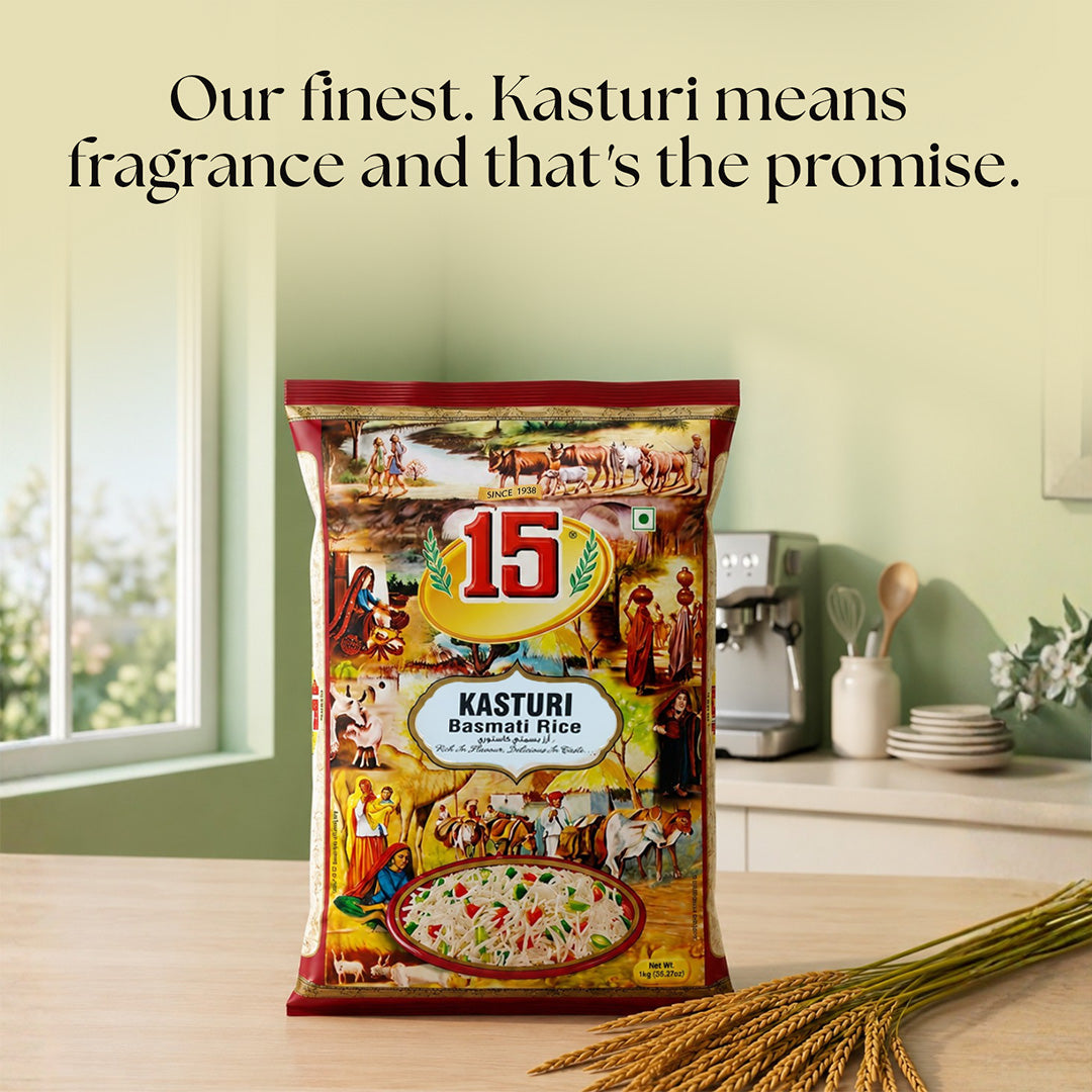 Kasturi Basmati Rice - 15 No. ChawalWala