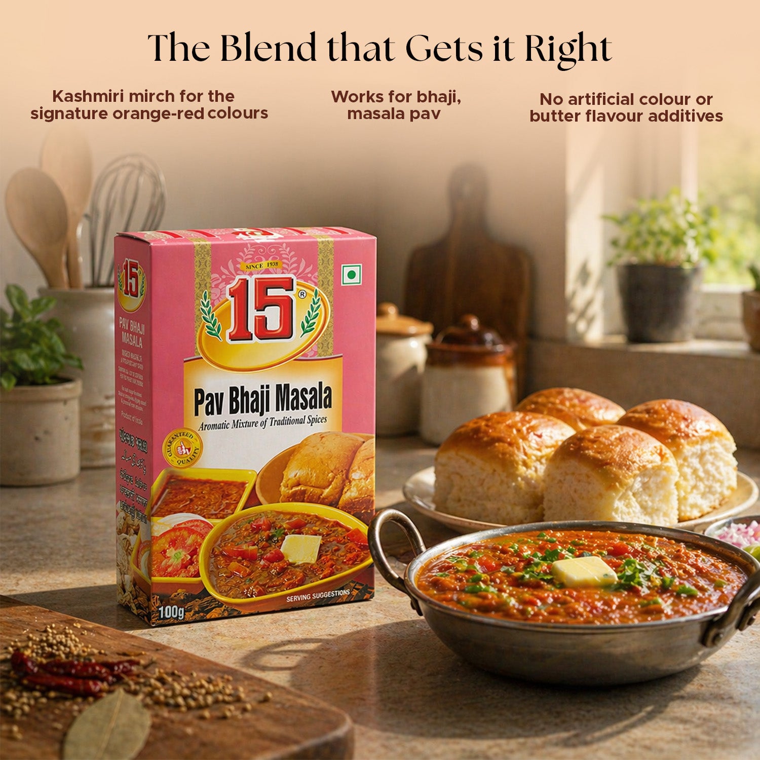 Pav Bhaji Masala - 15 No. ChawalWala