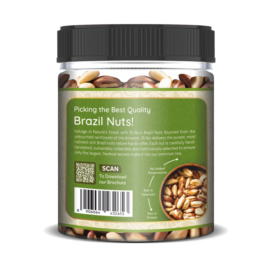 BRAZIL NUTS - 15 No. ChawalWala
