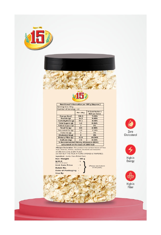 JUMBO OATS - 15 No. ChawalWala