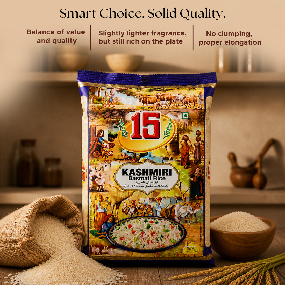 Kashmiri Basmati Rice - 15 No. ChawalWala