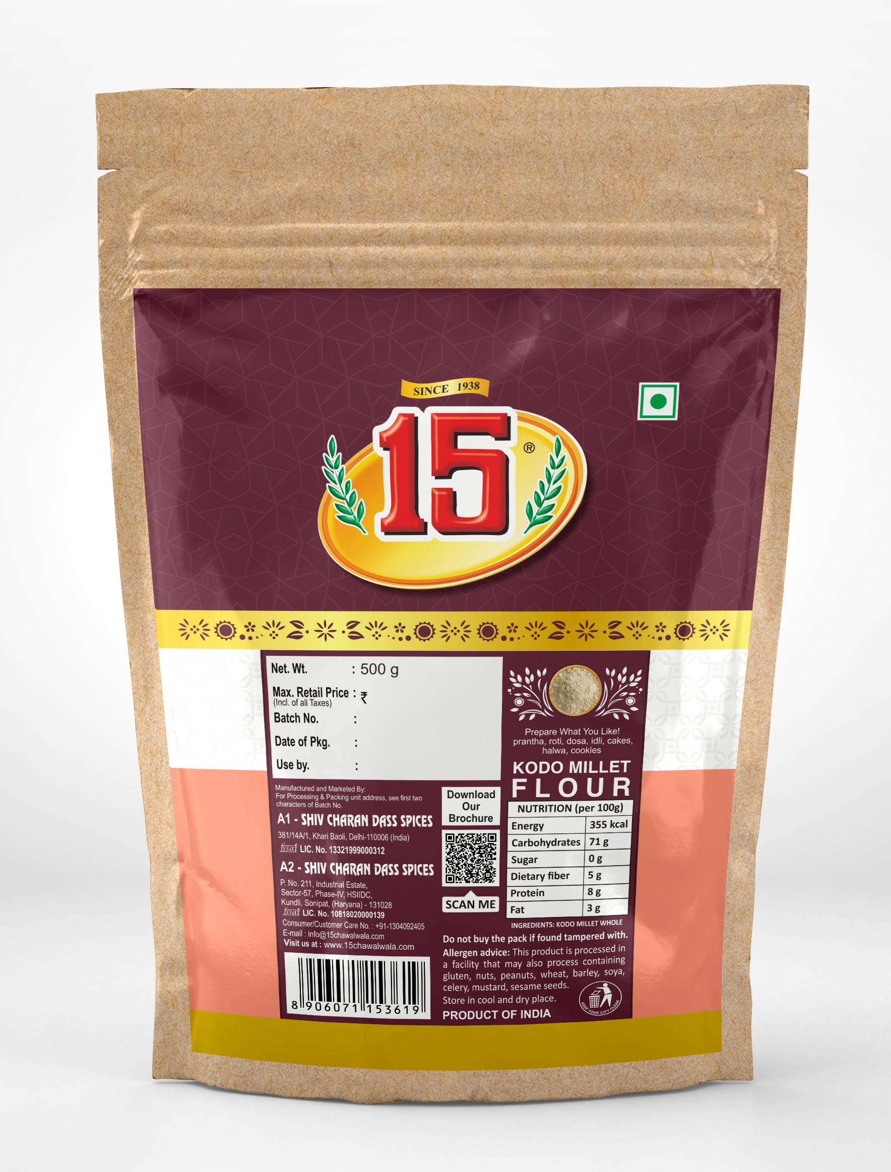 Kodo Millets Flour - 15 No. ChawalWala