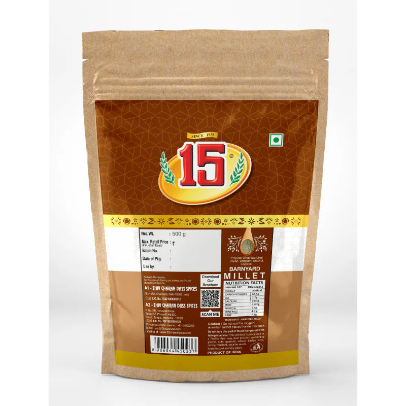 Barnyard Millets - 15 No. ChawalWala