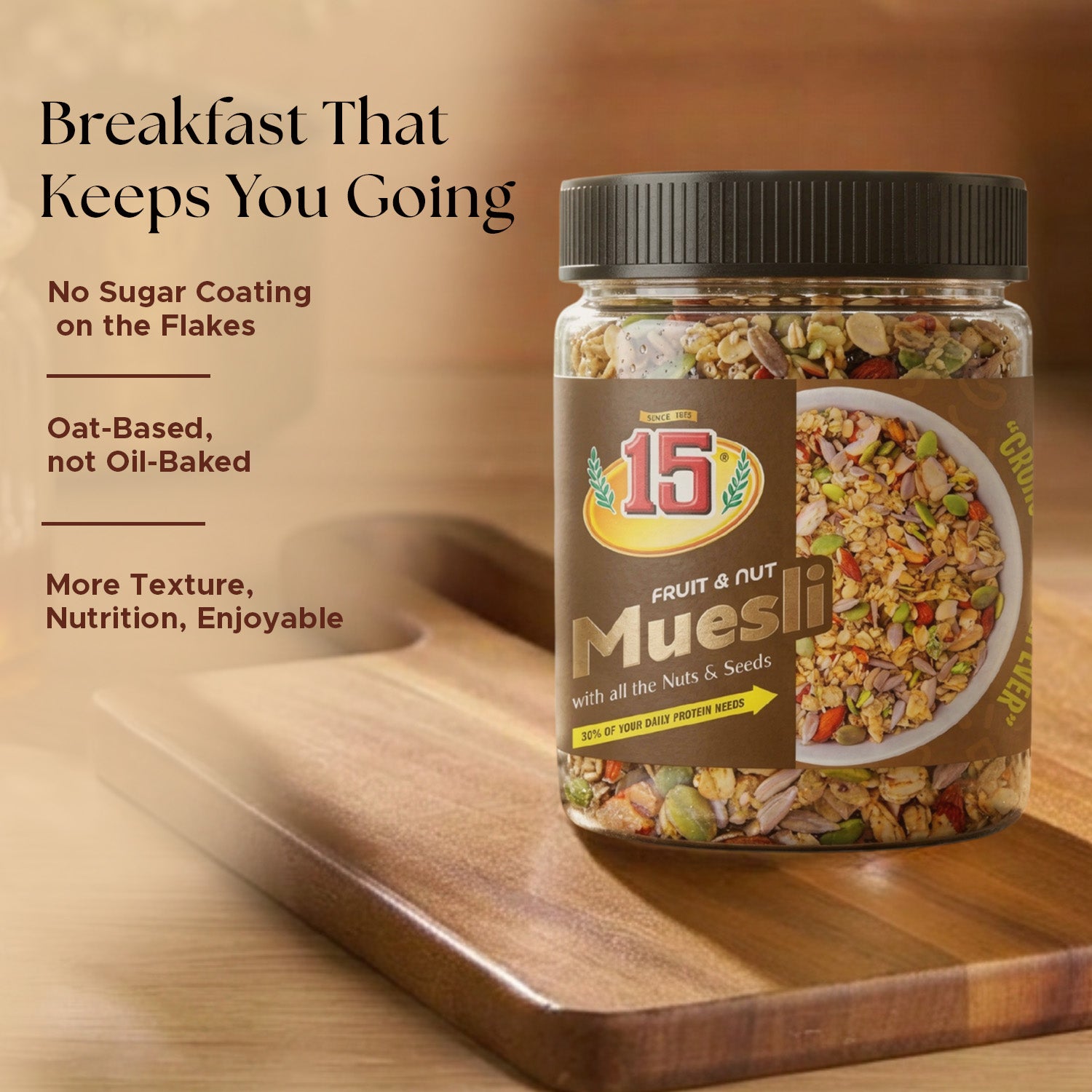 Fruit & Nut Muesli - 15 No. ChawalWala