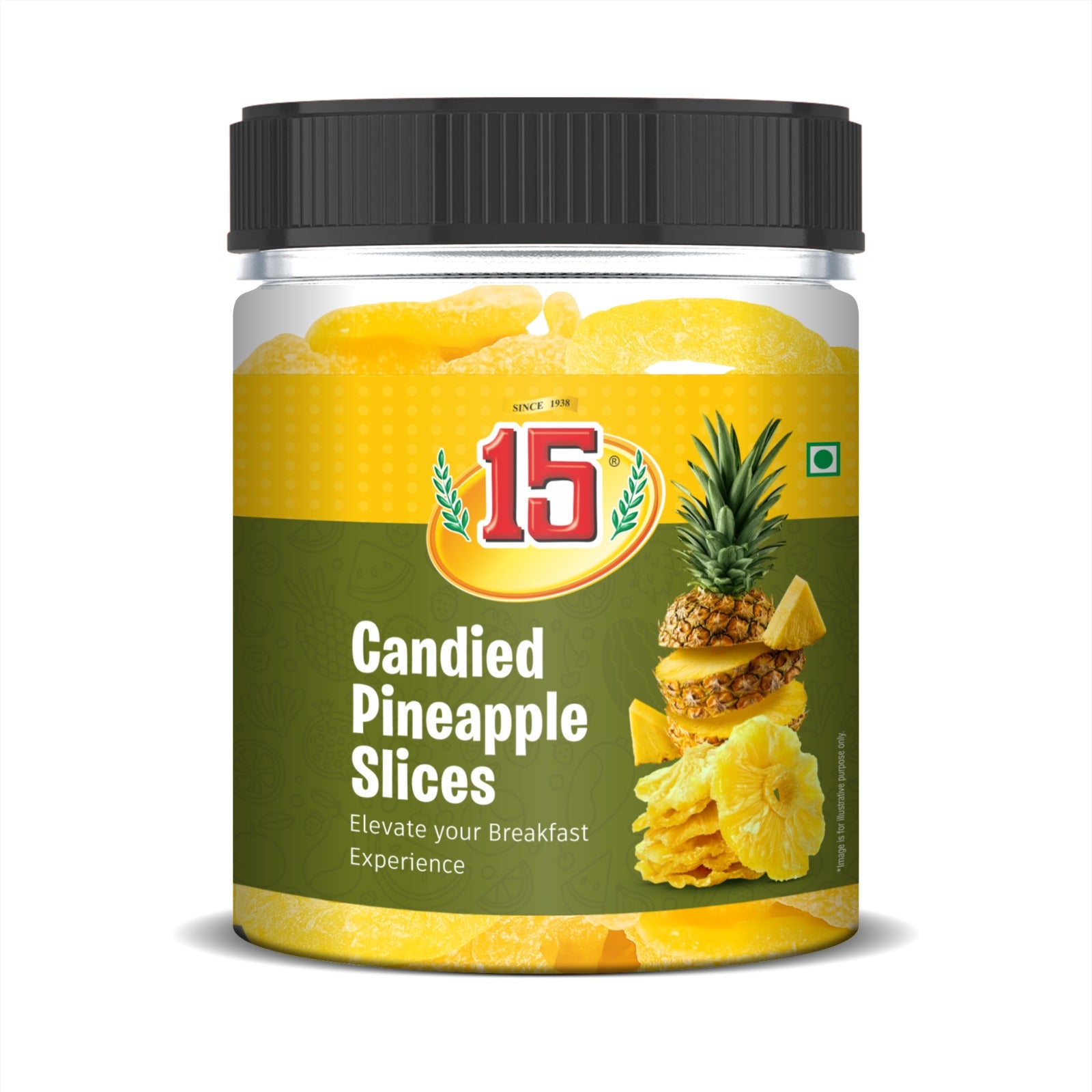 CANDIED PINEAPPLE SLICES - 15 No. ChawalWala
