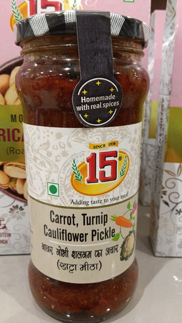 CARROT, CAULIFLOWER & TURNIP PICKLE - 15 No. ChawalWala