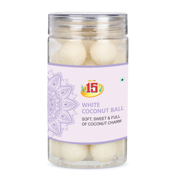 White Coconut Ball - 15 No. ChawalWala