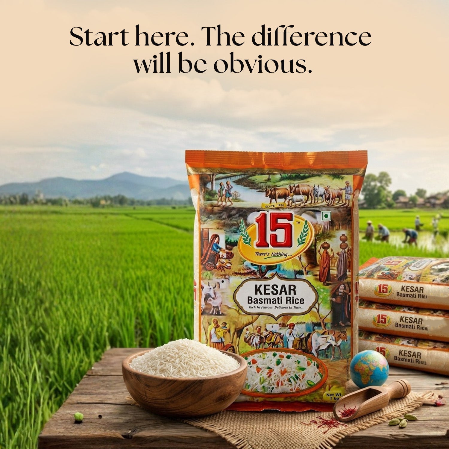 Kesar Basmati Rice - 15 No. ChawalWala