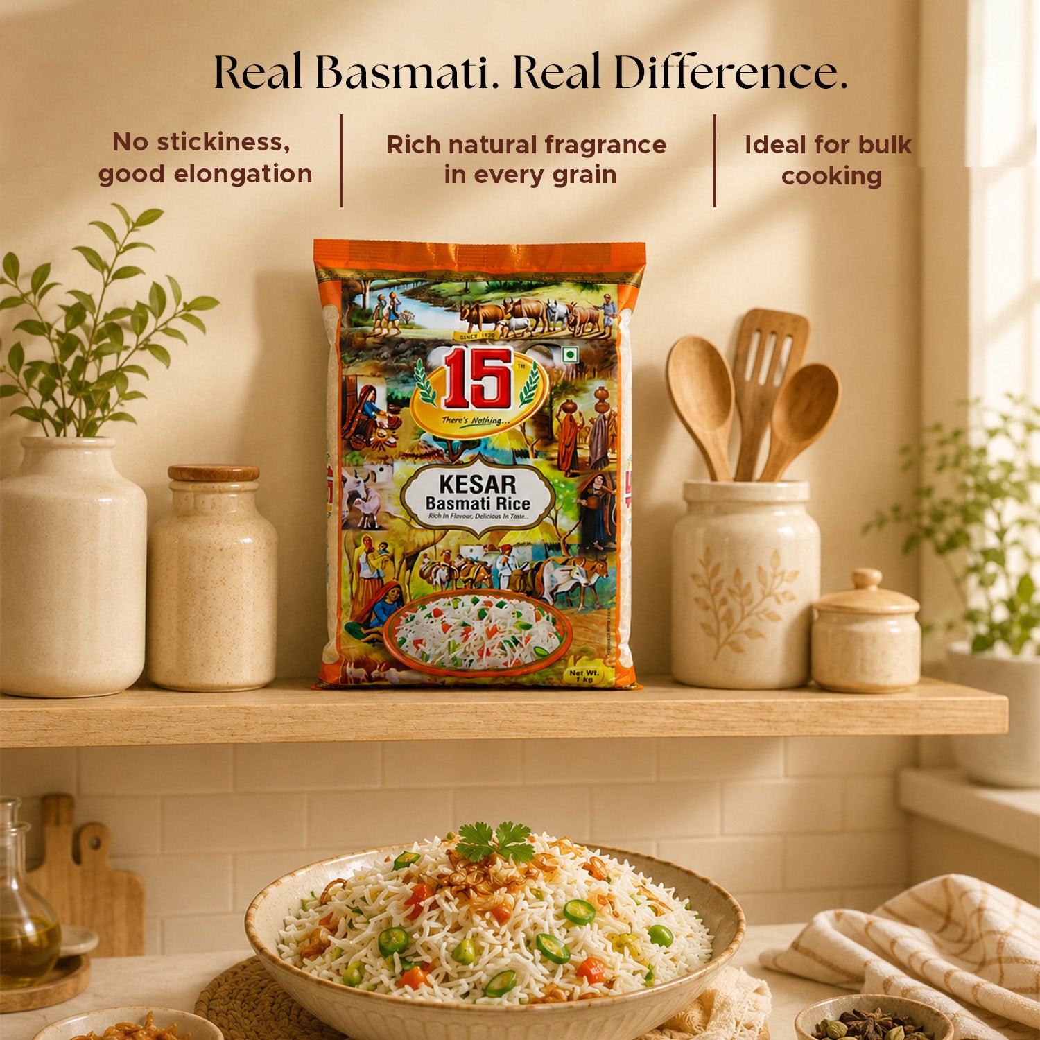 Kesar Basmati Rice - 15 No. ChawalWala