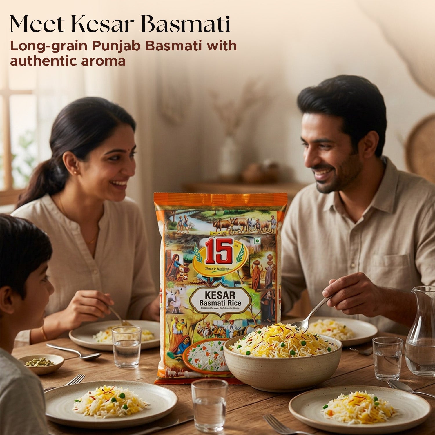Kesar Basmati Rice - 15 No. ChawalWala